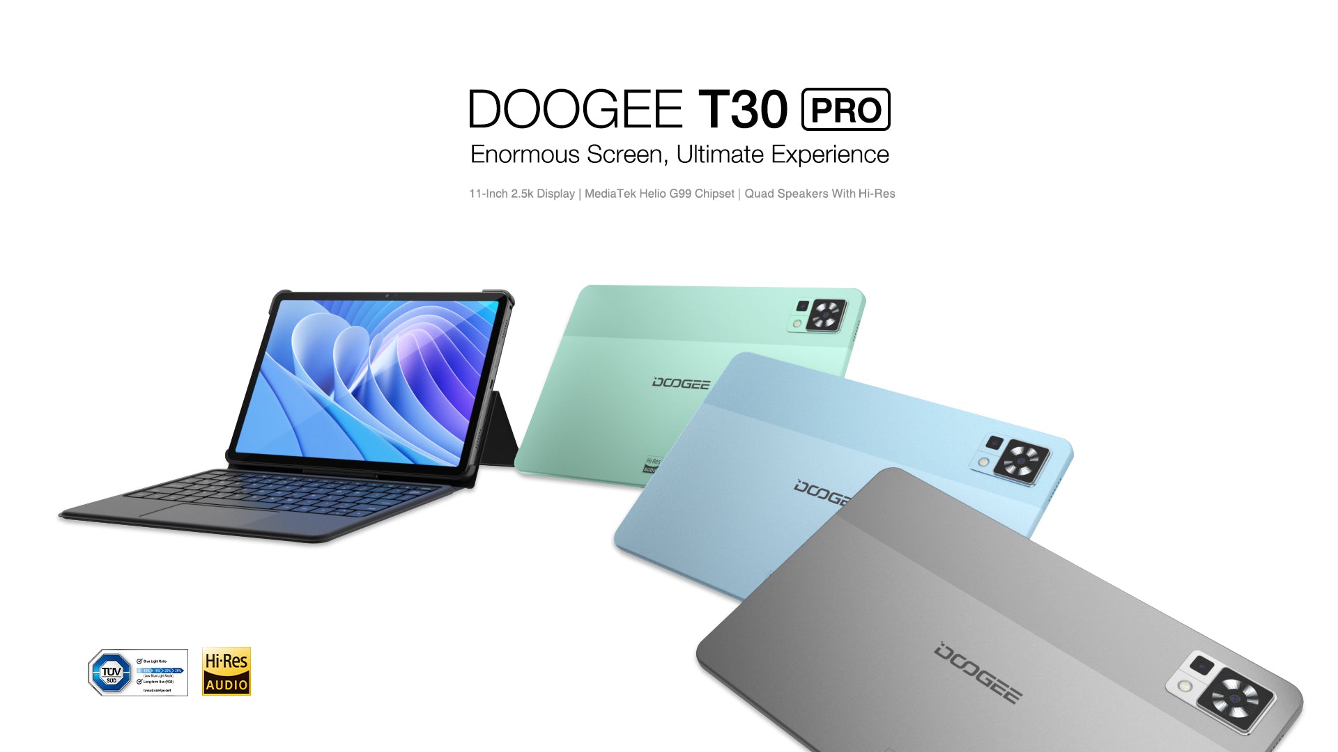 DOOGEE Tablette Android 13 T20S, 10.4 2K, 15GB+128GB/TF 1TB, 7500mAh  Tablette, TÜV Certificat, 13MP+5MP, Octa Core, Dual 4G LTE+5G WiFi Tablette  Tactile, Widevine L1/OTG/Face ID : : Informatique