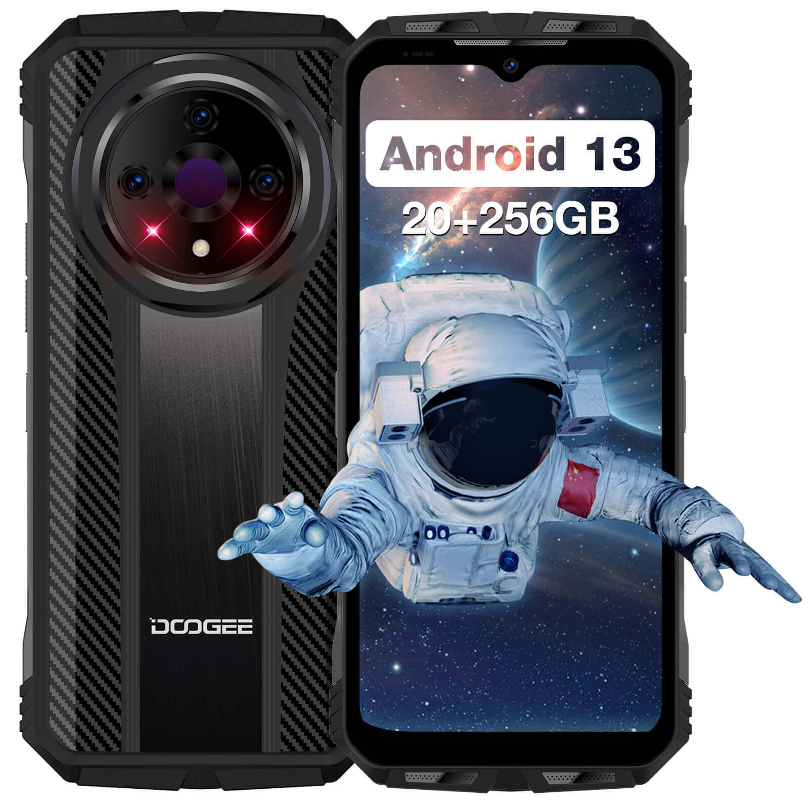 DOOGEE V31GT 5G Smartphone resistente desbloqueado, 20GB+256GB teléfono  resistente con cámara de imágenes térmicas 1440* 1080, 10800mAh/66W, 120Hz  6.6