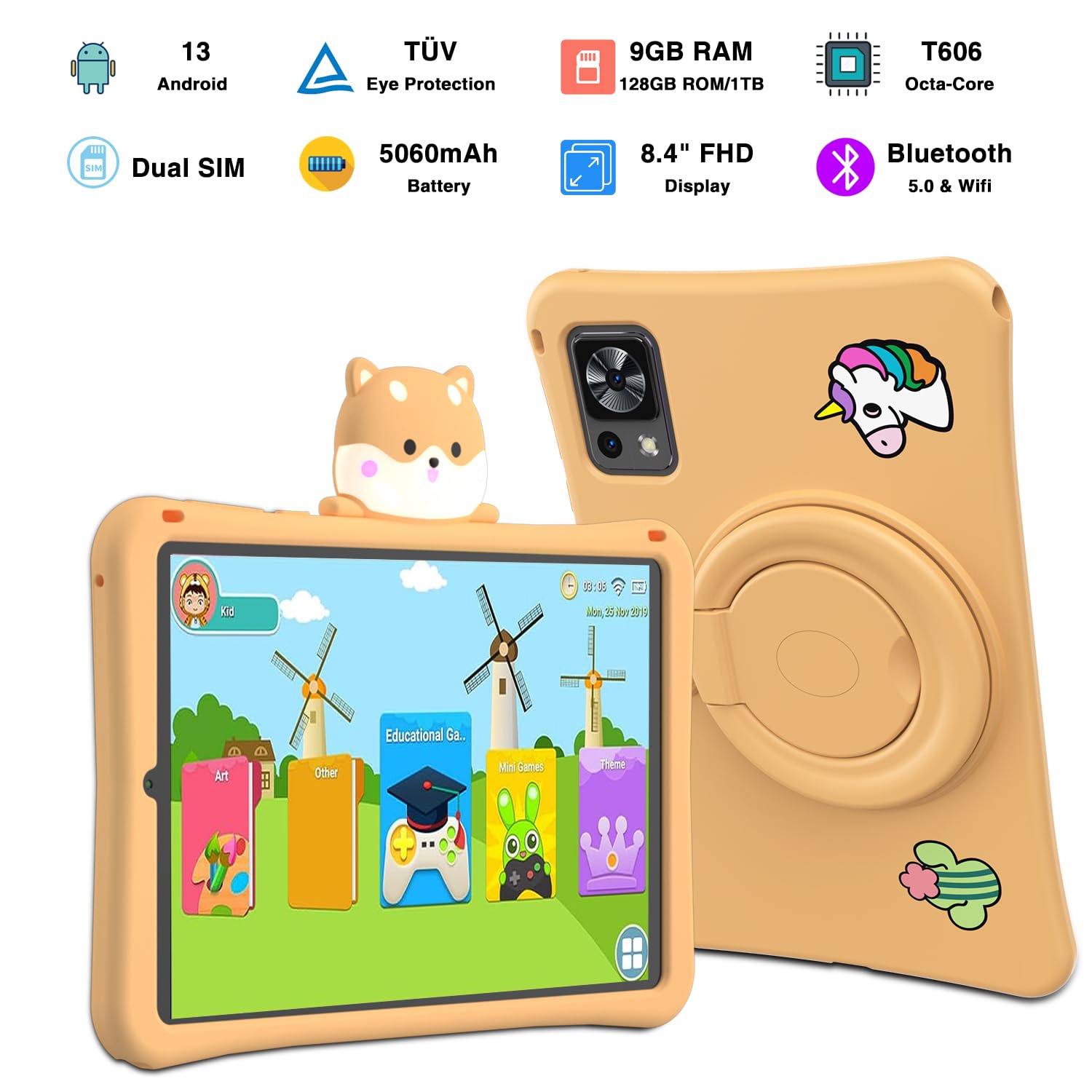 DOOGEE T20 Mini Kid Tablet Niños 8.4 Pulgadas Android 13