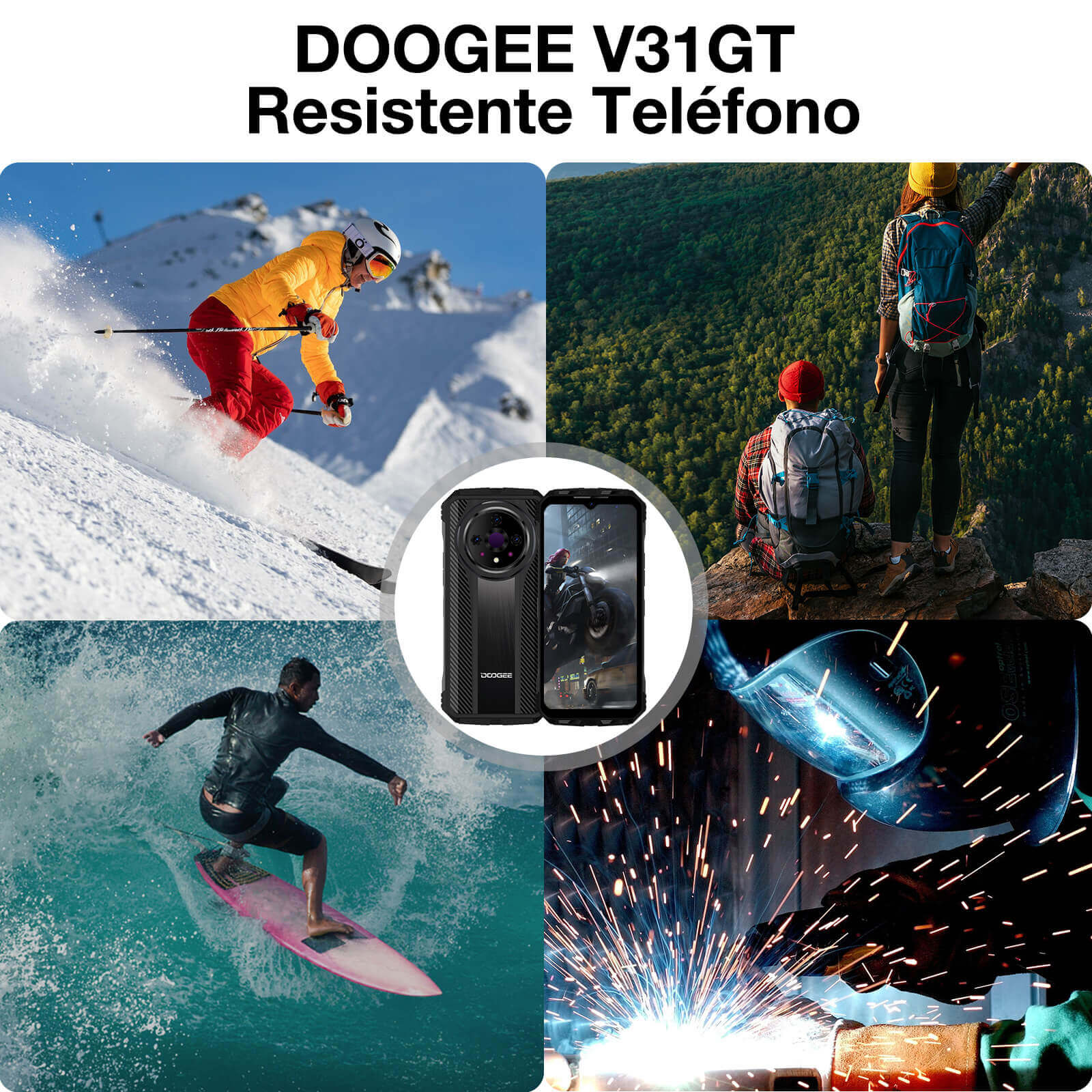 DOOGEE® V31 GT Dimensity 1080 10800mAh función de imagen térmica