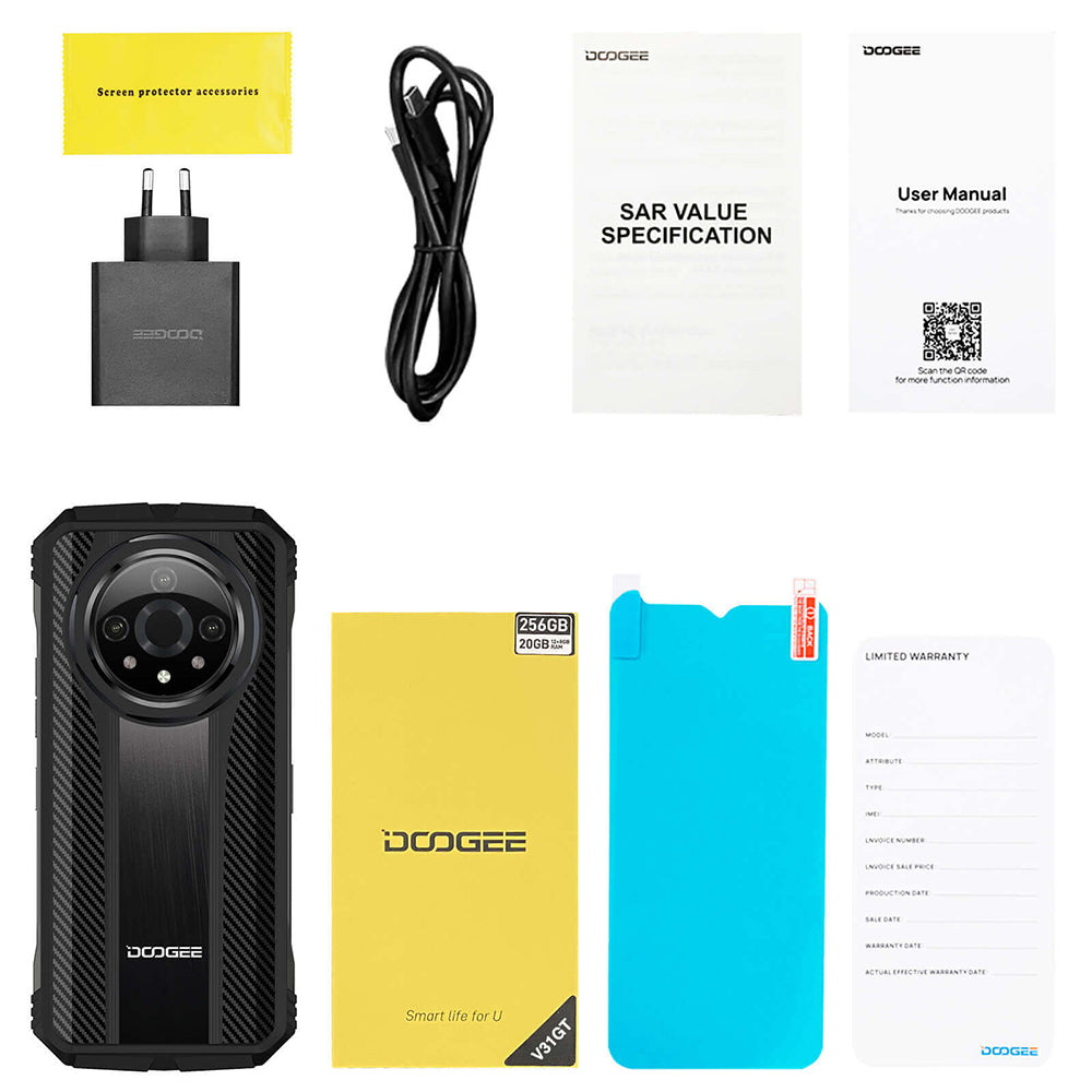 DOOGEE® V31GT Rugged Phone 10800mAh Thermal Imaging Function 