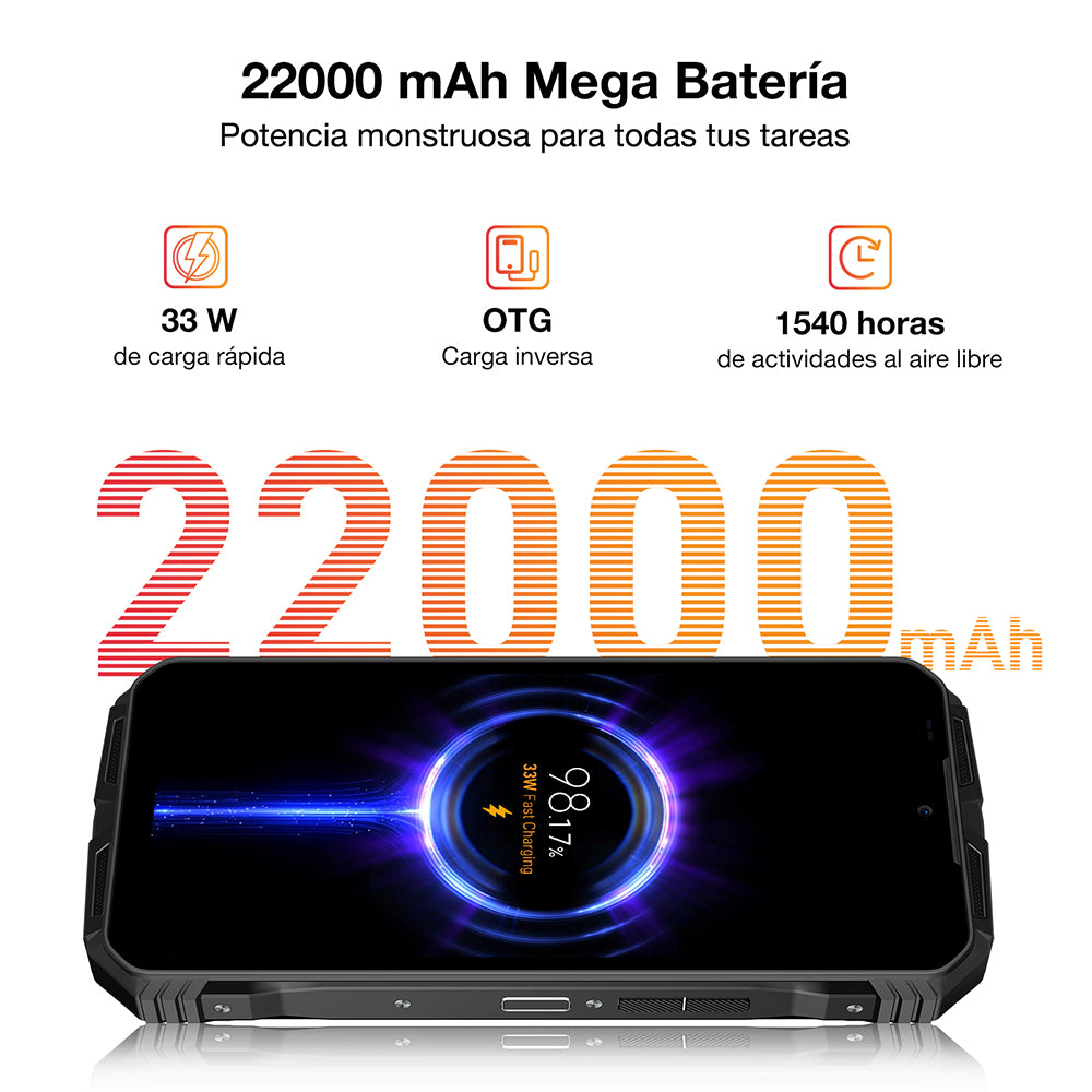 DOOGEE V Max Plus Teléfono resistente Memoria grande de 512 GB Fotografía ultranítida de 100 MP